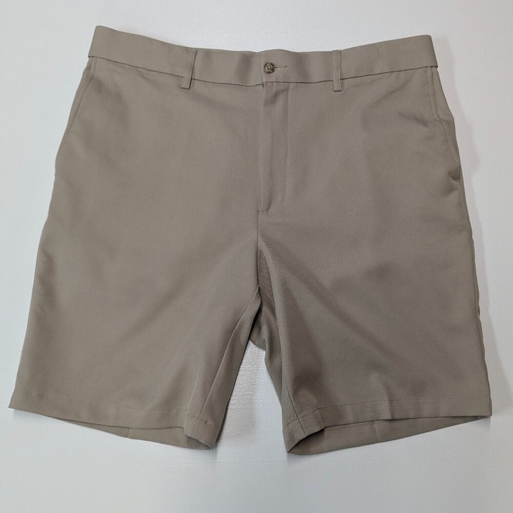 PGA Tour Size 36 Waist Khaki Flat Front Shorts